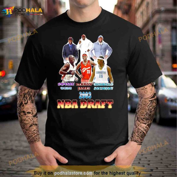 2003 Draft Basketball Players Legend Shirt