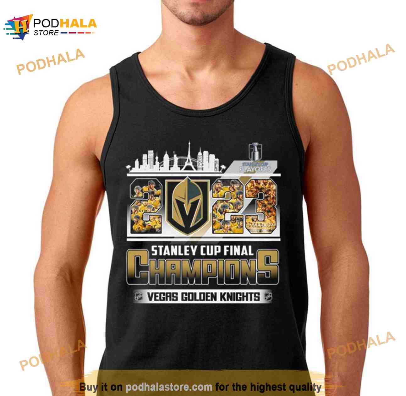 Men's Vegas Golden Knights 2023 Stanley Cup Final Jersey V2 - All