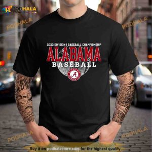 2023 Division I Champions Baseball Alabama Crimson Tide Shirt 2