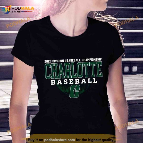 2023 Division I Champions Baseball Charlotte 49ers Baseball Shirt