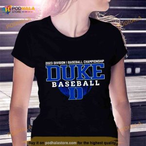 2023 Division I Champions Baseball Duke Blue Devils Baseball Shirt