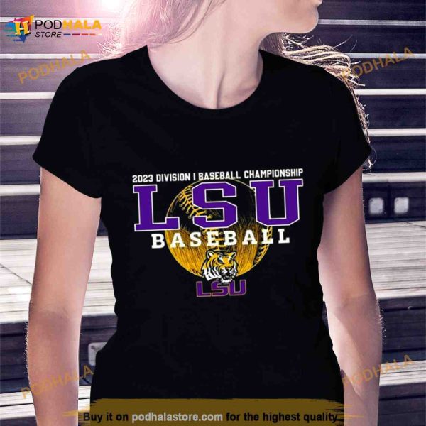 2023 NCAA Division I Champions Baseball LSU Tigers Baseball Shirt