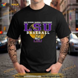 2023 Ncaa Division I Champions Baseball Lsu Tigers Baseball Shirt 2
