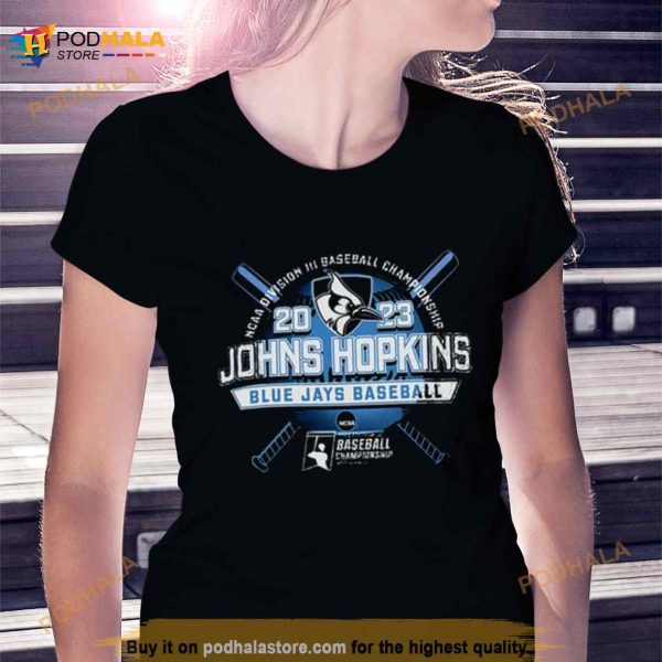 2023 NCAA Division III Baseball Championship Johns Hopkins Blue Jays Baseball Shirt