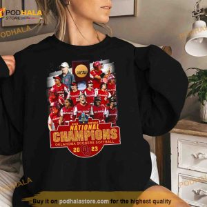 2023 Ncaa Softball National Champions Oklahoma Sooners Women's Team Shirt 2