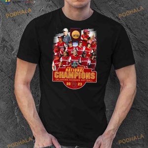 2023 Ncaa Softball National Champions Oklahoma Sooners Women's Team Shirt 3