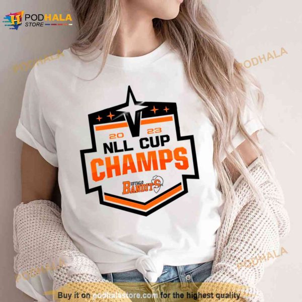 2023 NLL Cup Champs Buffalo Bandits logo Shirt