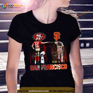 2023 San Francisco Giants And San Francisco 49ers Champion Signatures Shirt 2