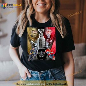 2023 Vegas Golden Knights vs Florida Panthers Fanatics Authentic Stanley Cup Final Matchup Framed Shirt