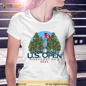 2024 US Open Ahead Cream Trophy Instant T Shirt