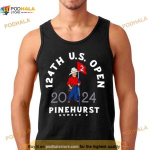 2024 US Open Black Ahead Putter Boy Pembroke T Shirt