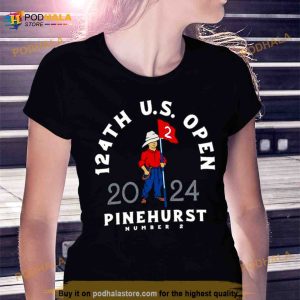 2024 Us Open Black Ahead Putter Boy Pembroke T Shirt 2