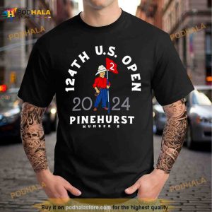 2024 Us Open Black Ahead Putter Boy Pembroke T Shirt 3