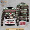 3D Australian Shepherds Through The Snow Christmas Funny Ugly Sweater