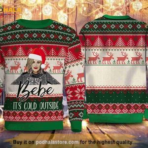 3D Bebe Its Cold Outside Moira Rose For Christmas Funny Ugly Sweater