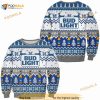 3D Bud Light Beer Ugly Christmas Sweater, Bud Light Ugly Xmas