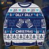 3D Bud Light Dilly Beer Ugly Christmas Sweater, Bud Light Ugly Xmas