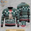 3D Bull Terrier Santa Printed Christmas Funny Ugly Sweater