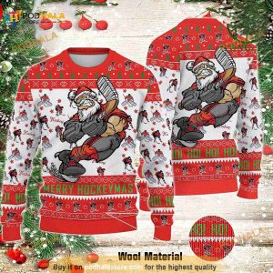 3D Canada Merry Hockeymas Santa Funny Ugly Sweater