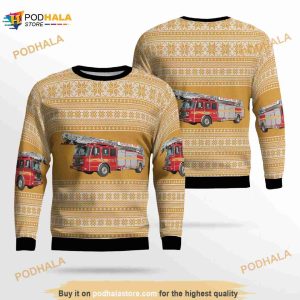 3D Canada Toronto Fire Services Funny Ugly Sweater