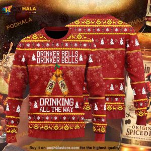 3D Captain Morgan Drinker Bells Drinker Bells Drinking Ugly Sweater