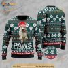 3D Cardigan Welsh Corgi Santa Printed Paws Christmas Funny Ugly Sweater