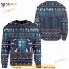 3D Cat Around Police Office Christmas Sweater