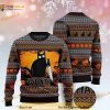 3D Cat What Murderous Black Cat With Knife Funny Ugly Sweater