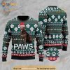 3D Chesapeake Bay Retriever Santa Printed Paws Christmas Ugly