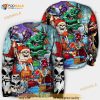 3D Christmas And Skull Scary Sweater