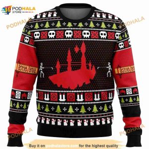 3D Christmas Castlevania Ugly Christmas Sweater