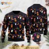 3D Christmas Guitar Funny Ugly Sweater For Guitar Lovers