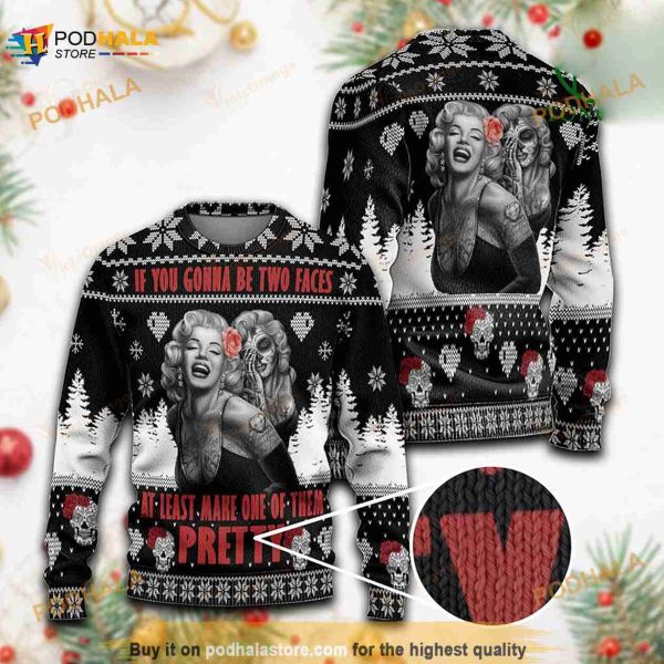 3D Christmas Sugar Skull Funny Ugly Sweaters
