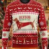 3D Dachshund Through The Snow Christmas Funny Ugly Sweater