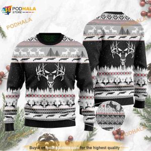 3D Deer Hunting Funny Ugly Sweater