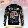 3D Dinosaur Unicorn Ride Hard Ugly Christmas Sweater