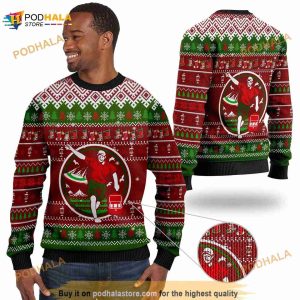 3D Disc Golf Image Noel Pattern Funny Ugly Sweater