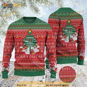 3D Disc Golf Lovers Merry Discmas Christmas Gift All Over Print Funny Ugly Sweater