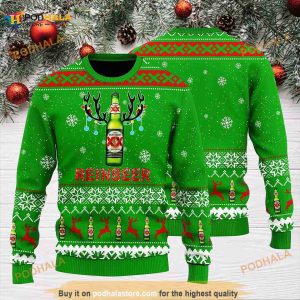 3D Dos Equis Reinbeer Christmas Funny Ugly Sweater