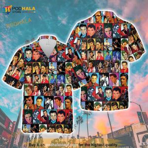3D Elvis Presley Album Hawaiian Shirt, The King Elvis Presley 3D Funny Hawaiian Shirt