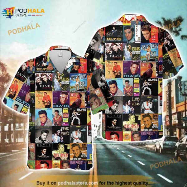 3D Elvis Presley Album Hawaiian Shirt, The King Elvis Presley