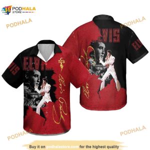 3D Elvis Presley Unisex Hawaiian Shirt, Elvis Presley Summer Hawaiian