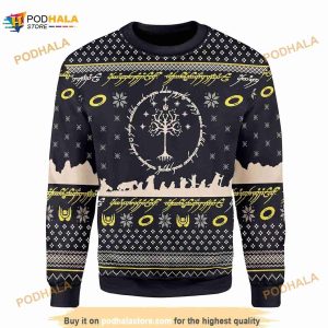 3D Elvish Circle Ugly Christmas Sweater