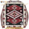 3D Ethnic Tribal Red Brown Pattern Ugly Christmas Sweater