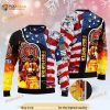 3D Firefighter Usa Flag Ugly Christmas Sweater