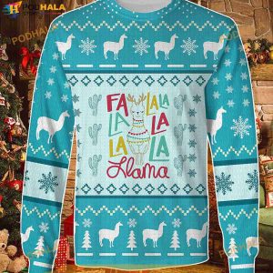 3D Fla La La Llama Awesome Christmas Funny Ugly Sweater