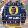 3D Fosters Beer Funny Ugly Sweater Christmas