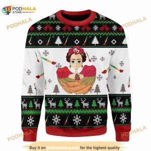 3D Frida Kahlo Ugly Christmas Sweater
