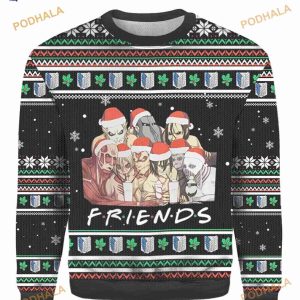 3D Friends Christmas Vacation 3D Funny Ugly Sweater