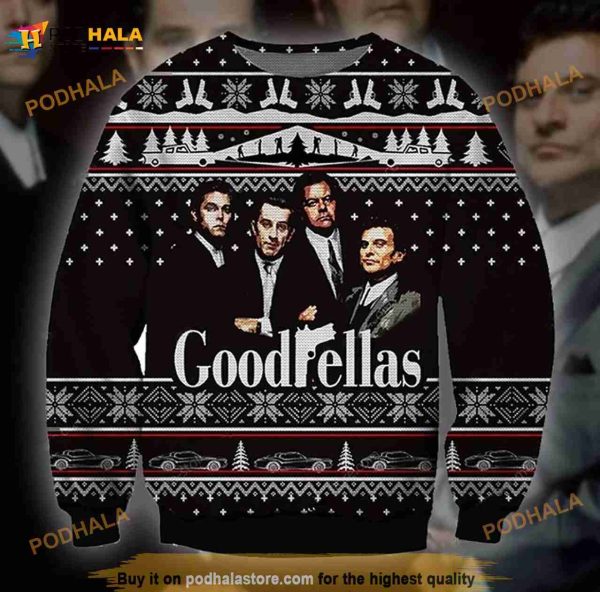 3D Good Fellas Logo 3D Christmas Funny Ugly Sweater, Christmas Xmas Sweater